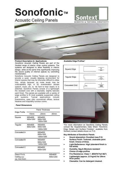 SONOFONIC™ Acoustic Ceiling Panels